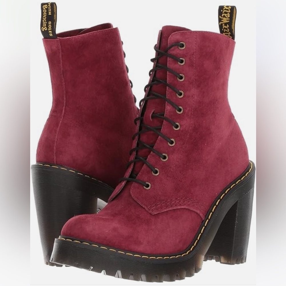 Dr. Martens Women's ‘Kendra’ Women 6 **RARE** Suede Burgundy